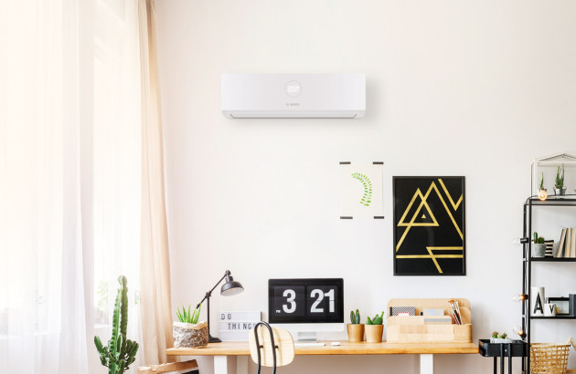 Climatiseur murale positionné dans un bureau