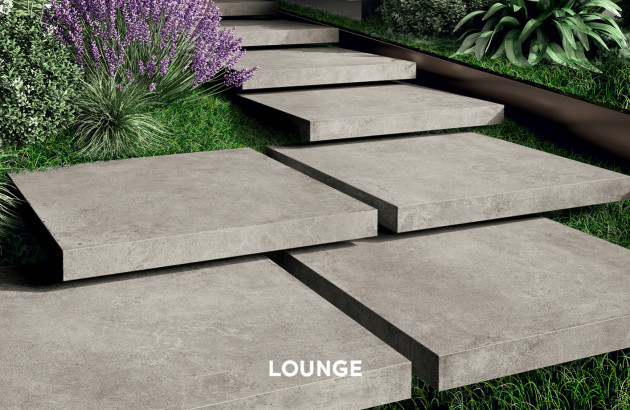 Marches carrelage extérieur Lounge de Novabell