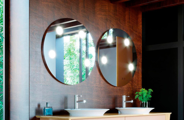 Miroir rond Tiffany de Decotec