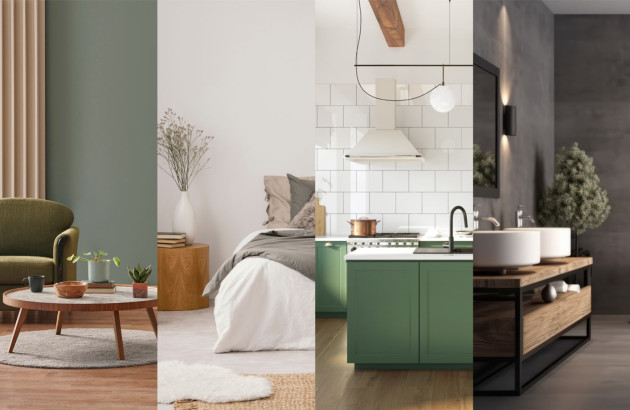 4 pièces différentes d'une maison