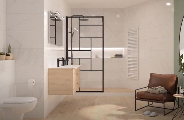 Un projet réussi de salle de bains scandinave à 5000€