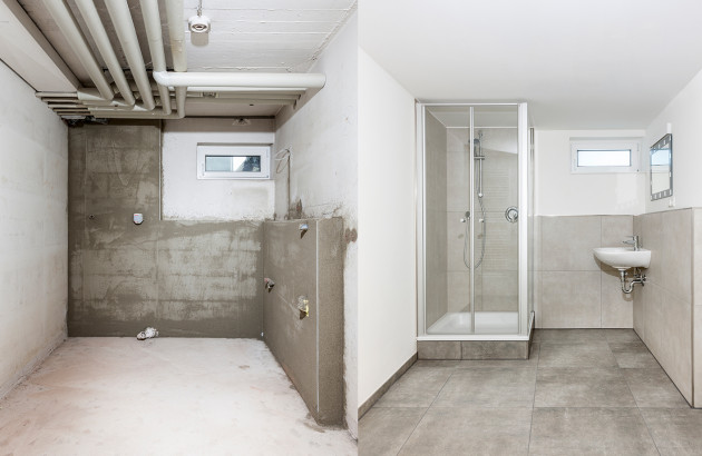 transformation d'une salle de bains