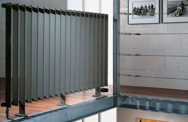 Radiateur noir garde-corps