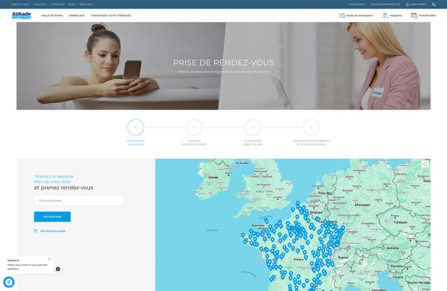 Pour un projet réussi, prenez un rdv chez votre magasin Espace Aubade