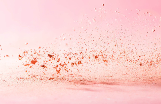 Explosion de couleur rose