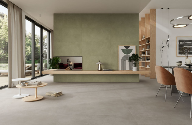 Salon moderne carrelé