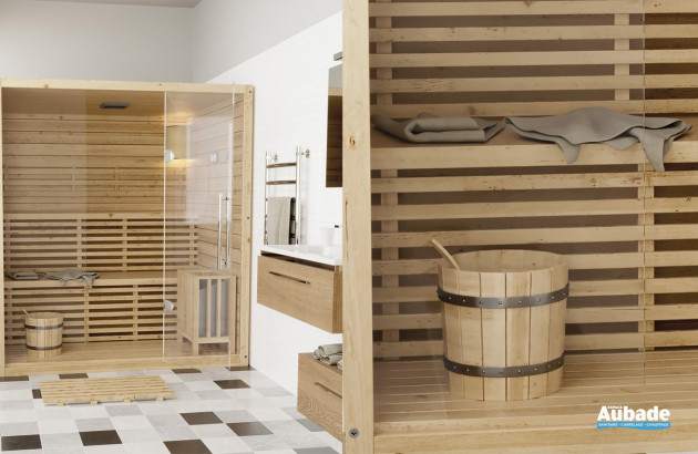 Salle de sauna en acier inoxydable, bol d'huile essentielle, salle