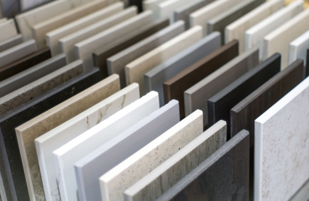 Sélection de differents types de carrelage