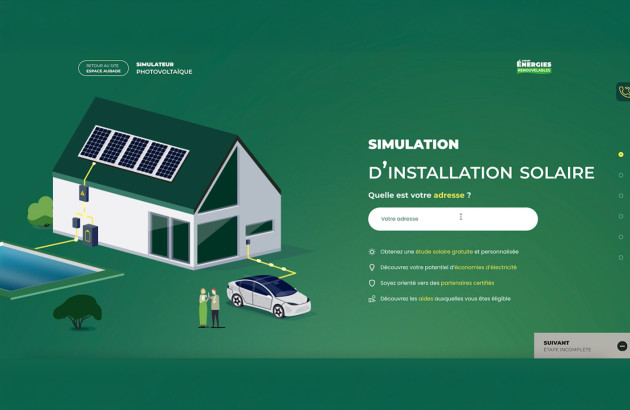 Le simulateur d'installation solaire Espace Aubade