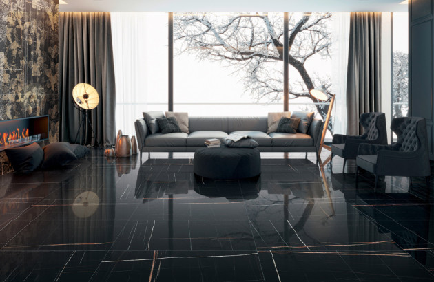 carrelage en marbre noir lafabbrica marmi sahara