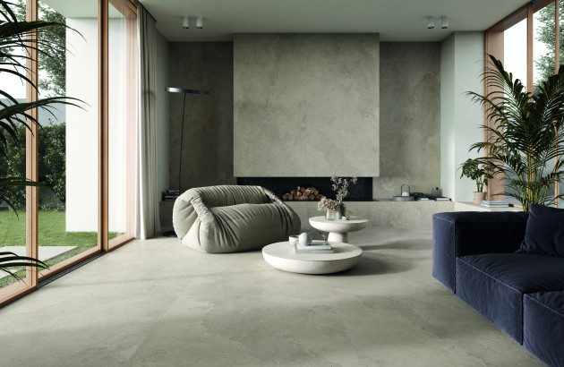 The Rock  carrelage travertin gris clair d'Imola