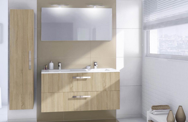 Meuble salle de bain Delpha ultra chene