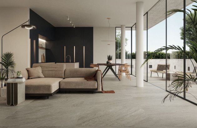 carrelage sol Vibes coloris gris de chez Imola