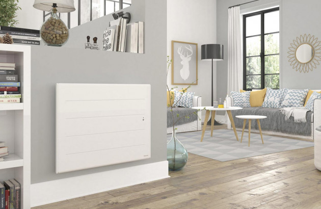 Radiateur électrique mural dans un salon design