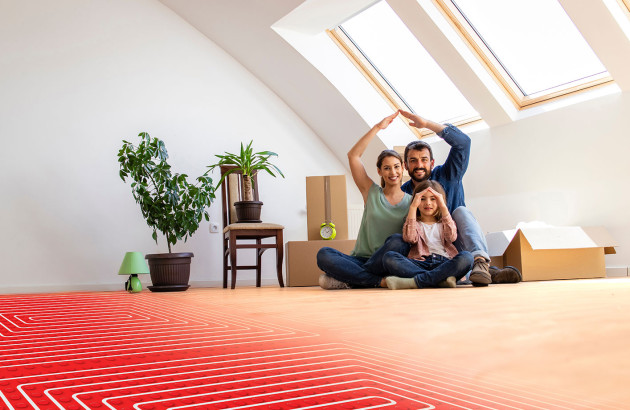 Le confort du plancher chauffant