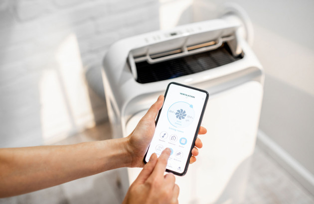 contrôle climatiseur à distance, réglages avec l'application mobile