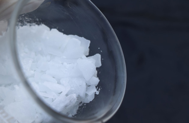 Verre avec cristaux de soude
