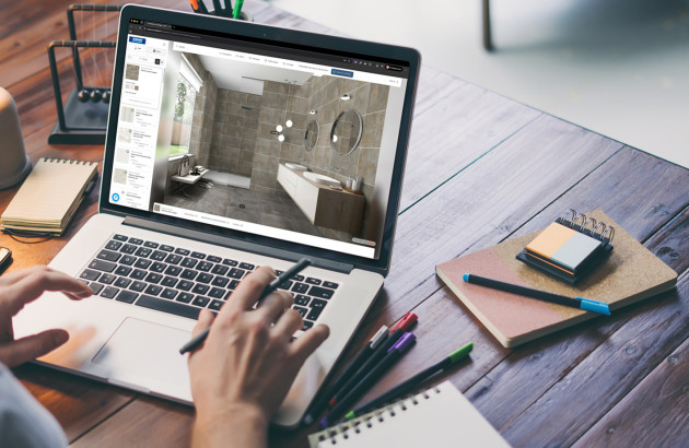 Conception d’une salle de bains avec configurateur 3D.