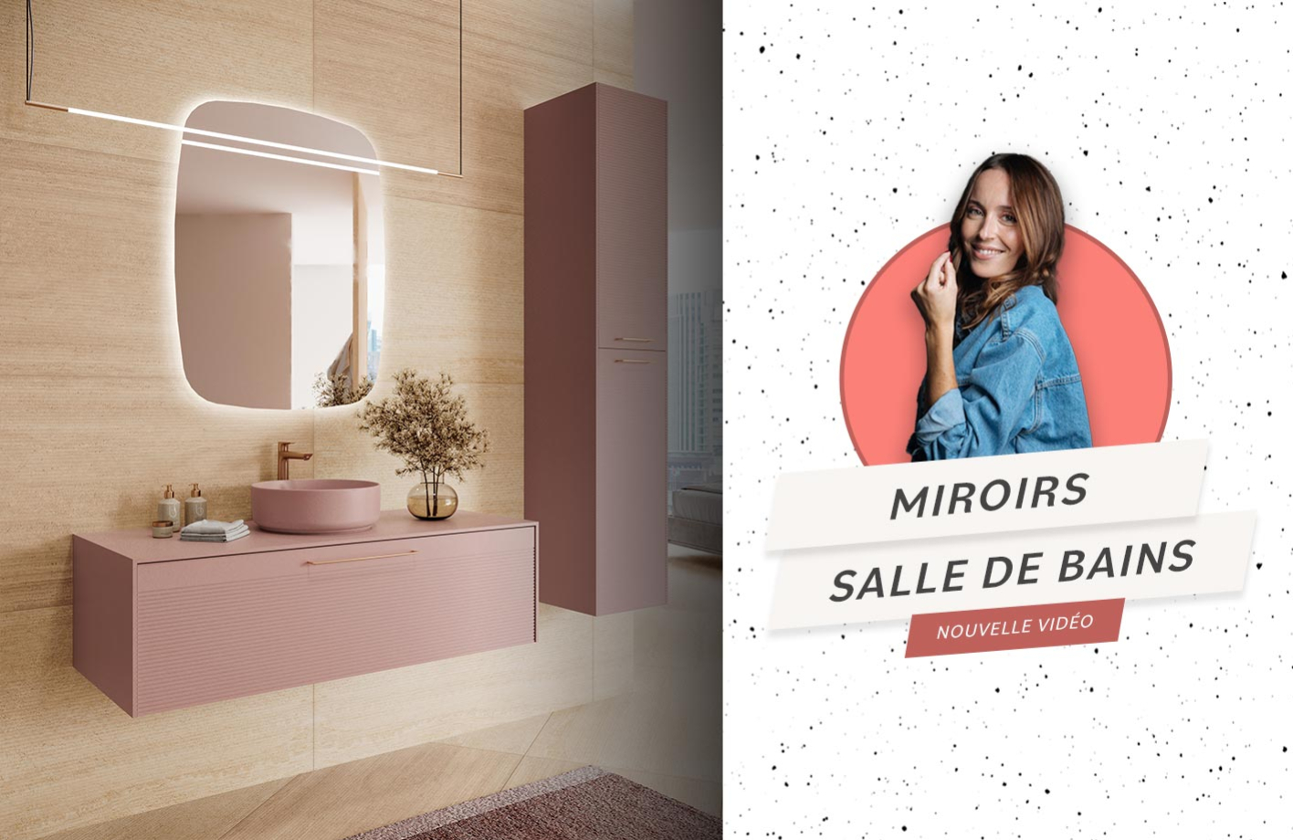 Le miroir, une des pièces maîtresse de votre salle de bains