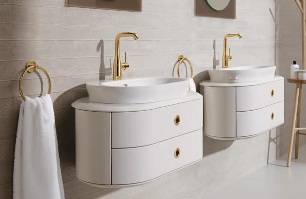 Robinet Essence de Grohe, teinte or brillant