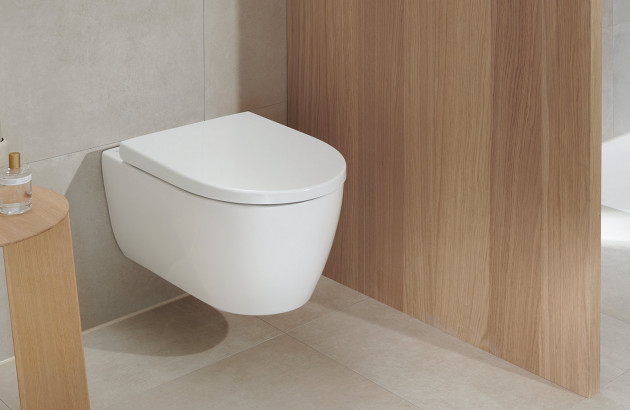 Abattant WC avec Frein de Chute, Lunette de Toilette en Forme de D, Lunette  WC Antibactérien