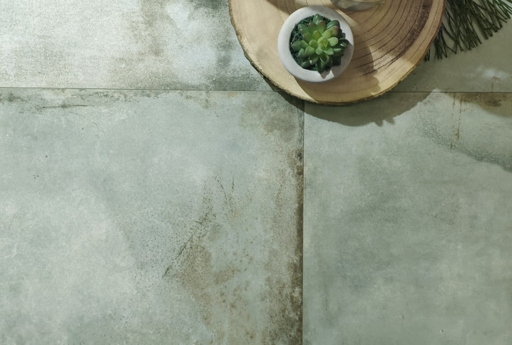 carreaux vert sauge