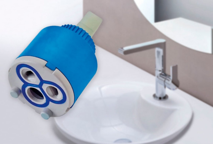 Cartouche bleue de robinet thermostatique