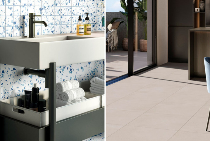 Petits carreaux de carrelage contre grands carreaux de carrelage