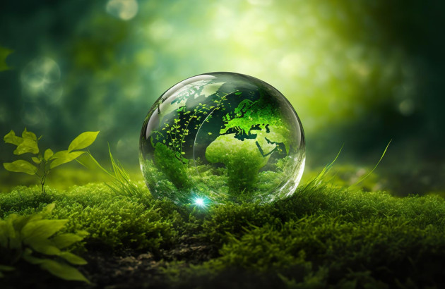 Goutte avec la Terre dessus, visuel préserver la nature