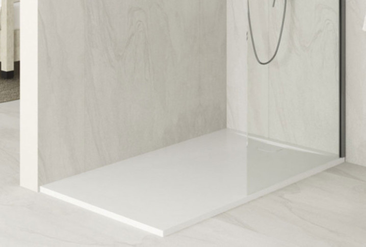 Douche avec receveur extra plat