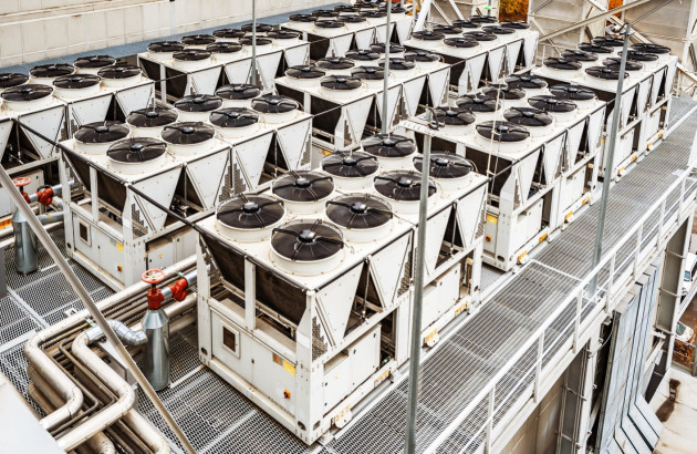 Système de climatisation à eau glacée industriel