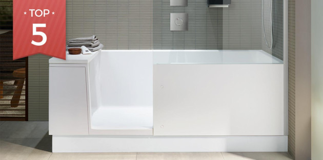 Baignoire rectangulaire de chez Duravit modèle Shower and Bath