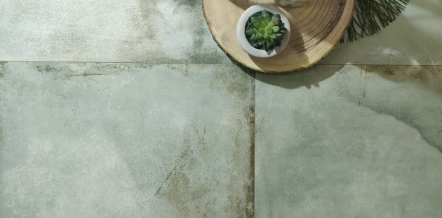 carreaux vert sauge