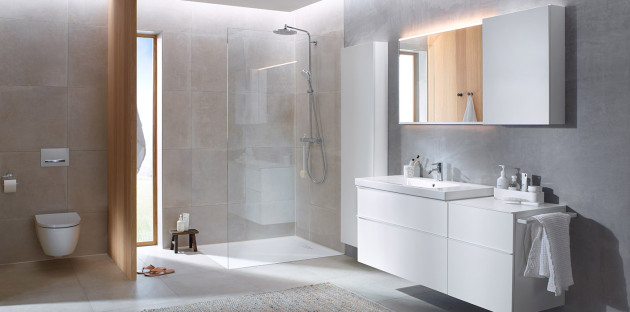 Salle de bains ave meuble ICON de Geberit