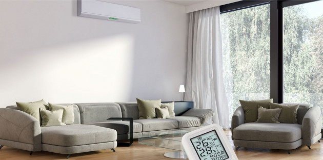 Clim Inverter installée dans un salon