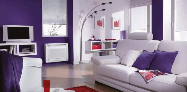 climatiseur reversible monobloc dans la pièce à vivre