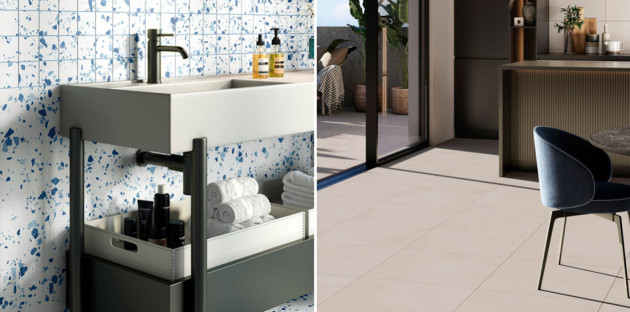 Petits carreaux de carrelage contre grands carreaux de carrelage