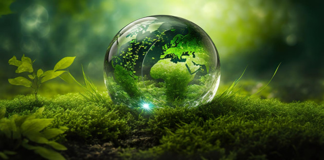 Goutte avec la Terre dessus, visuel préserver la nature
