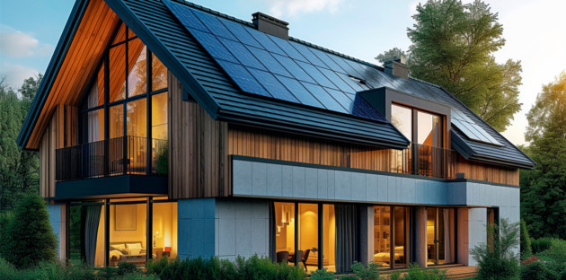 Maison passive en bois moderne