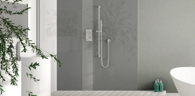 Panneaux muraux dans une salle de bains