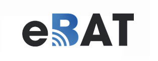 Logo e.bat blanc