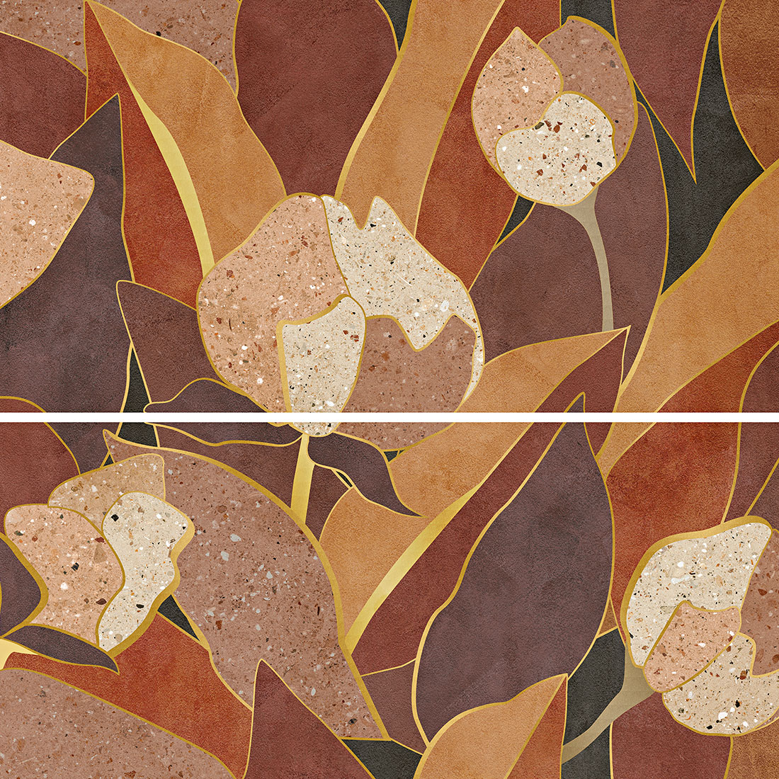Carrelage à motifs floraux Chromatica de Fincibec