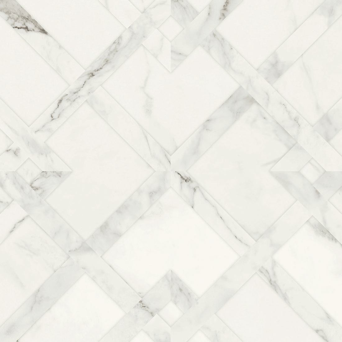 Texture marbre blanc carrelage design avec motif géométrique