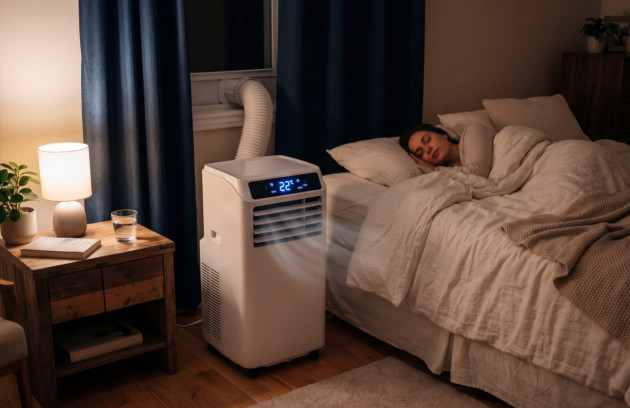 Climatiseur mobile split silencieux pour une chambre en été