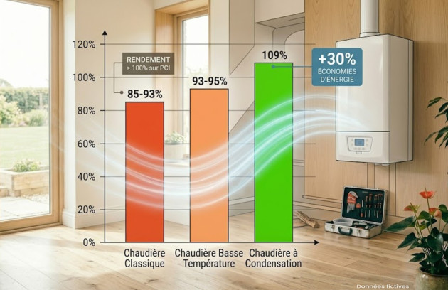 Sortie ventouse extérieure pour chaudière à condensation sur façade de maison