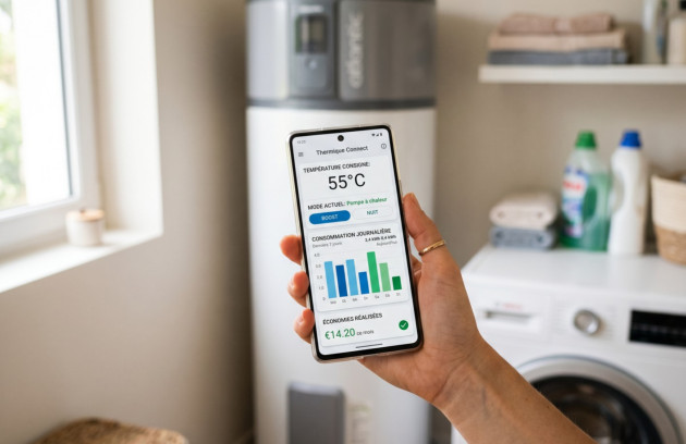 Pilotage d’un chauffe-eau thermodynamique depuis une application mobile