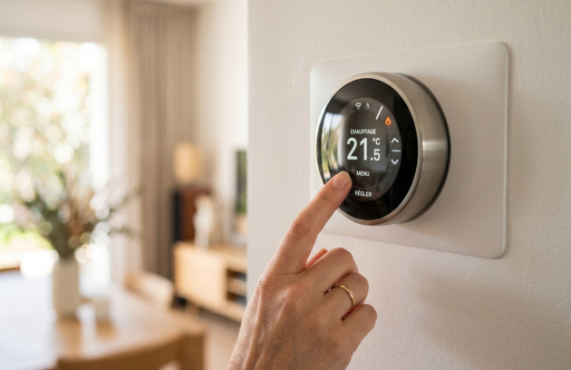 Thermostat connecté pour piloter la température du logement.