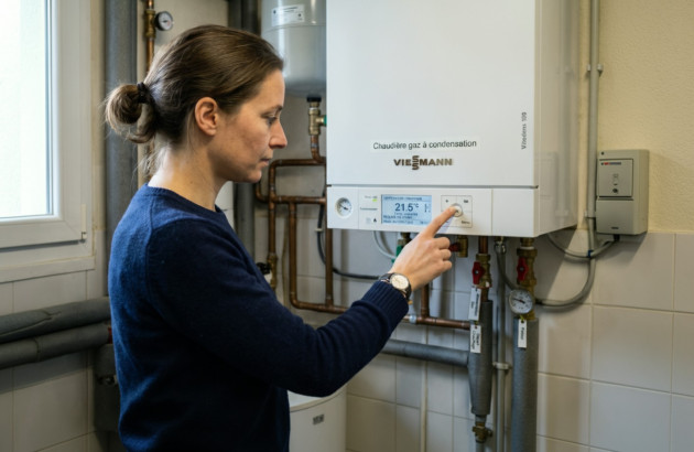 Réglage de la température d'une chaudière gaz à condensation