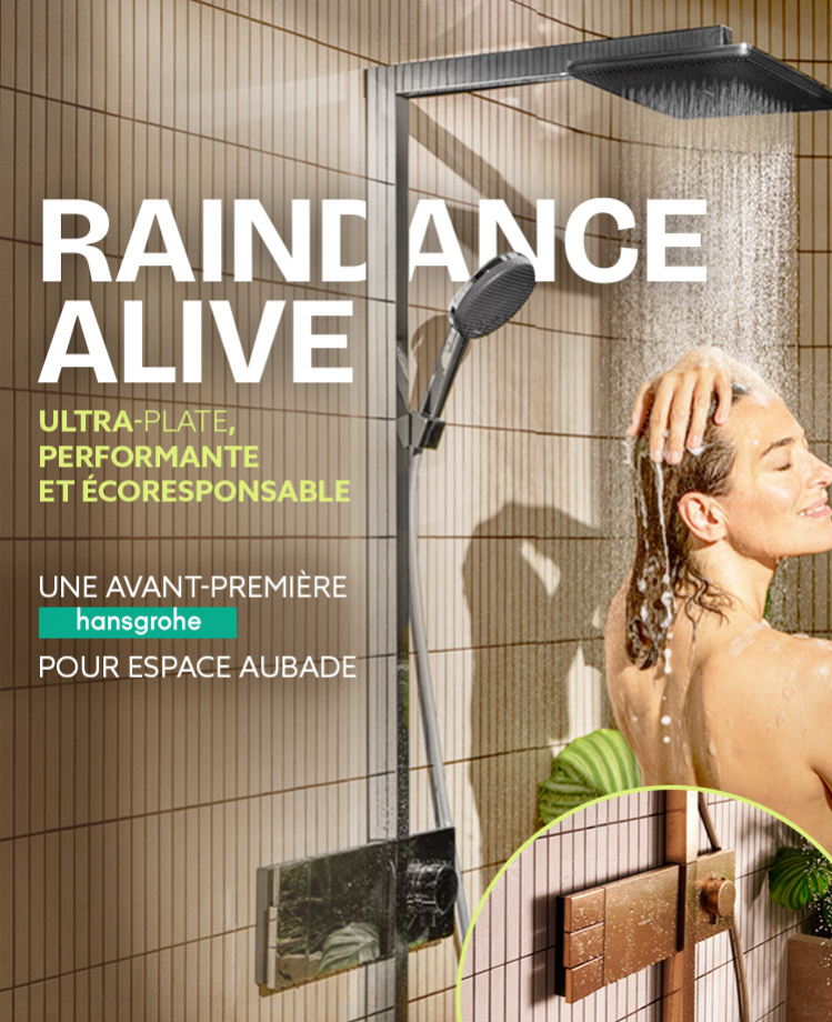 Raindance Alive, une avant-première Hansgrohe pour Espace Aubade