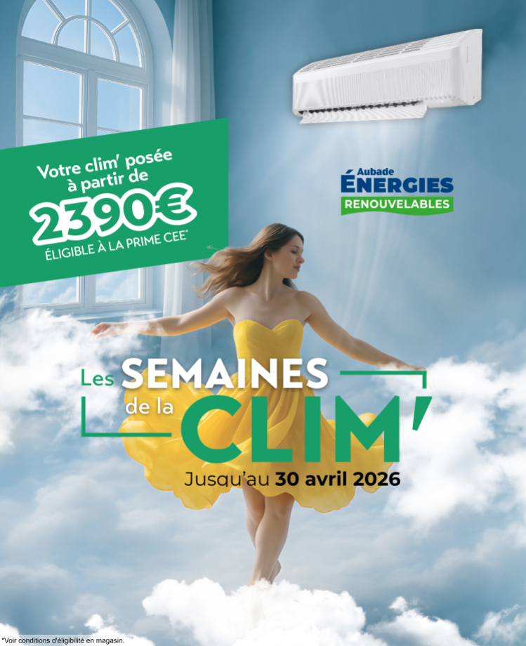Slider les semaines de la clim Espace Aubade 2026
